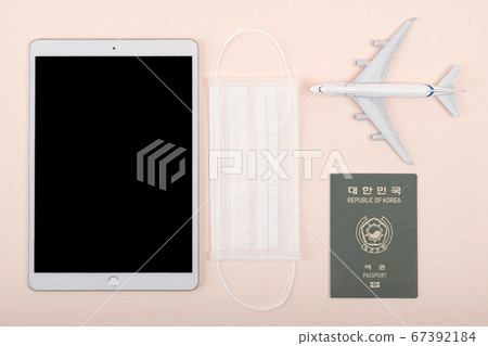 Travel concept- traveler accessories on colorful background 011 Travel concept- traveler accessories on colorful background 011 67392184