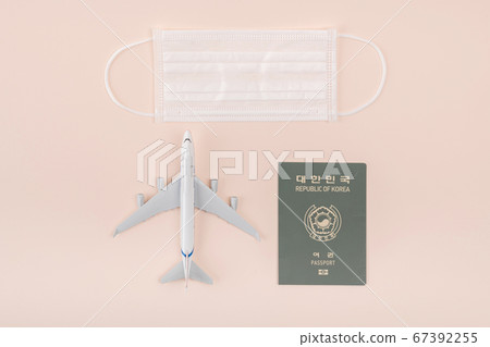 Travel concept- traveler accessories on colorful background 027 67392255