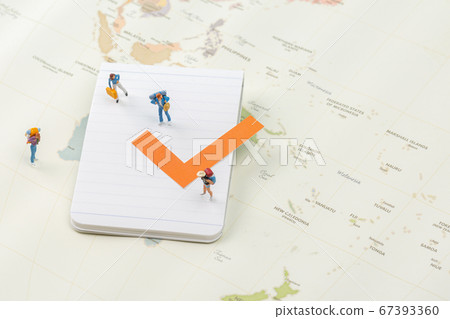 Miniature world concept- Miniature figurine of traveler, businessman, couple, family 022 Miniature world concept- Miniature figurine of traveler, businessman, couple, family 022 67393360