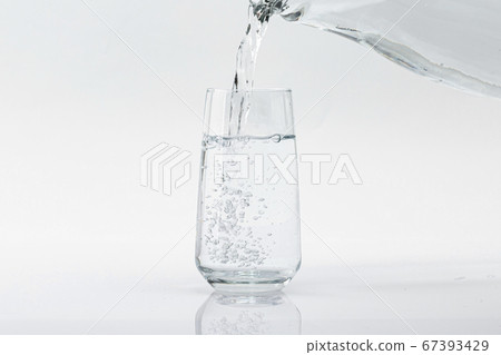 Fresh and clean water concept, water glass isolated 007 67393429