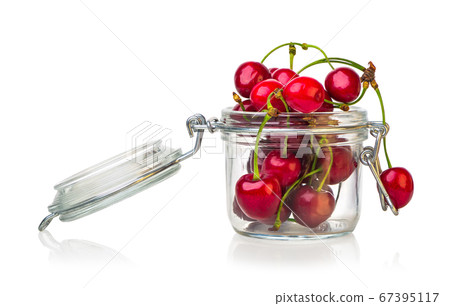 Cherries in jar 67395117