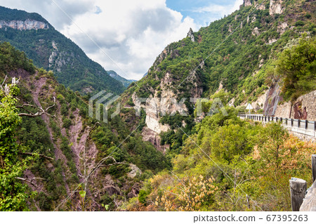 The French alps, Saint Sauveur sur Tinee, Provence 67395263