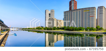 Morning scenery (Island City) of Mishima waters [Higashi Ward, Fukuoka City] 67395750
