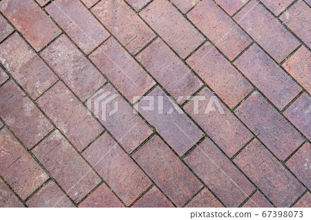light brown stone block pattern sloping background 67398073