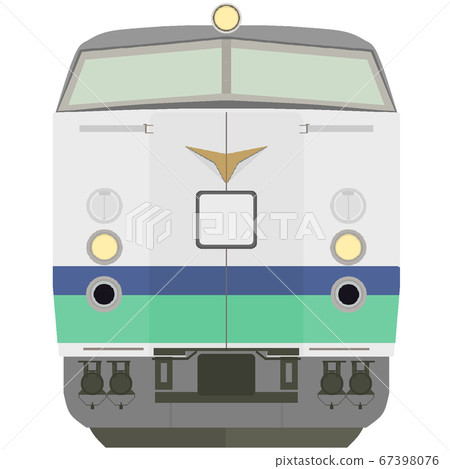 Dot picture style train 485 (Kaminuma color) 67398076