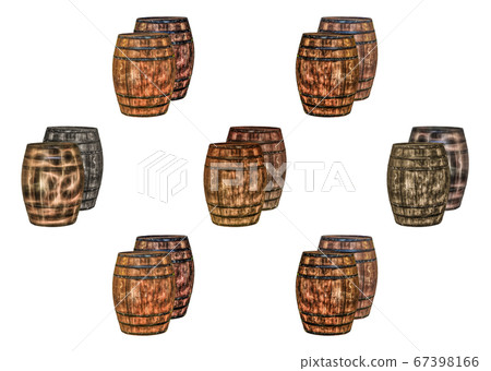 oak barrels two brown and gray containers for oak barrels two brown and gray containers for 67398166