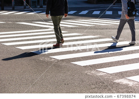 Yokohama, intersection in front of open port plaza, Japan 67398874