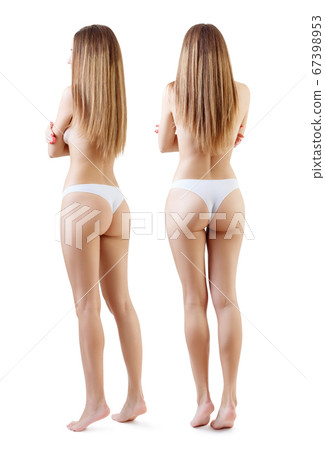 Collage of perfect female body full length. 67398953
