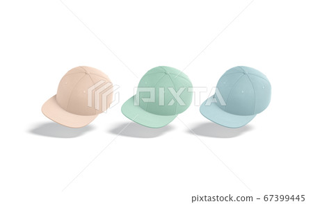 Blank colored jeans snapback mockup, no gravity Blank colored jeans snapback mockup, no gravity 67399445