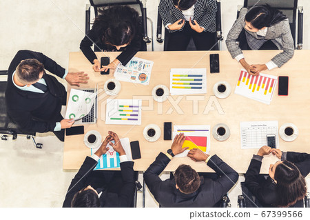 Business people group meeting shot from top view Business people group meeting shot from top view 67399566