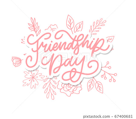 Vector illustration of hand drawn happy friendship Vector illustration of hand drawn happy friendship 67400681