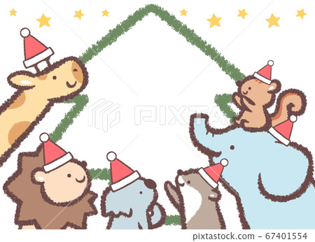 Christmas tree with stars and stars looking up 67401554