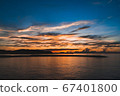 Aerial view of the sea in Kochi Prefecture 67401800
