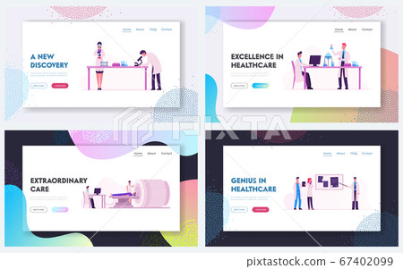 Mri Scanning Procedure, Chemistry Science Laboratory Website Landing Page Set. Magnetic Resonance Imaging Machine with Patient in Hospital, Scientists Web Page Banner. Cartoon Flat Vector Illustration Mri Scanning Procedure, Chemistry Science Laboratory Website Landing Page Set. Magnetic Resonance Imaging Machine with Patient in Hospital, Scientists Web Page Banner. Cartoon Flat Vector Illustration 67402099