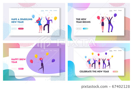 Joyful Friends or Colleagues Celebrating Christmas Website Landing Page Set. Happy Business People in Funny Hats Having Fun at Corporate Office Party Web Page Banner. Cartoon Flat Vector Illustration Joyful Friends or Colleagues Celebrating Christmas Website Landing Page Set. Happy Business People in Funny Hats Having Fun at Corporate Office Party Web Page Banner. Cartoon Flat Vector Illustration 67402128