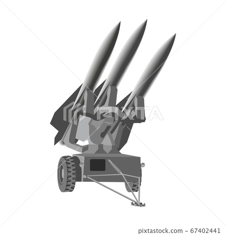 Missile is launched by launcher by army vector illustration Missile is launched by launcher by army vector illustration 67402441