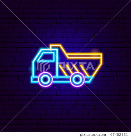 Construction Truck Neon Sign 67402581
