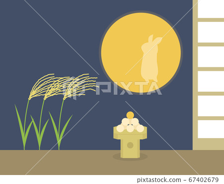 Moon Viewing Illustration (Landscape) Moon Viewing Illustration (Landscape) 67402679