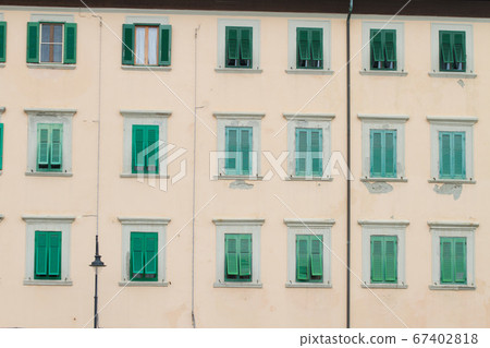 Houses in Livorno on the Ligurian Sea on the 67402818