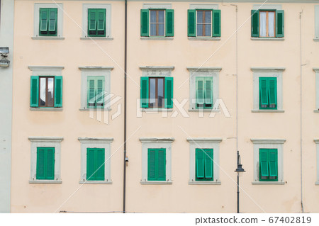 Houses in Livorno on the Ligurian Sea on the 67402819