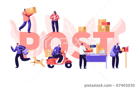 People in Post Office Concept, Postmen Deliver People in Post Office Concept, Postmen Deliver 67403030