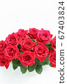 Arrangement of red rose (landscape, front) (vertical) 67403824