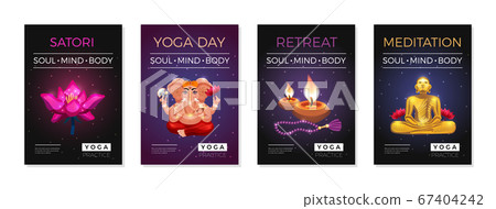 Yoga Meditation Posters Set  67404242