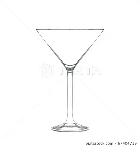 Hand drawn martini glass 67404719
