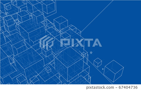 Abstract boxes background Abstract boxes background 67404736