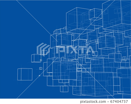 Abstract boxes background Abstract boxes background 67404737