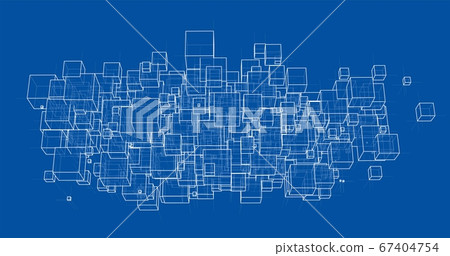Abstract boxes background 67404754