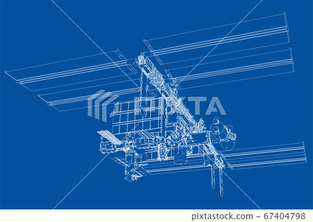 Abstract Spaceship Outline 67404798