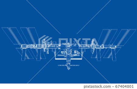 Abstract Spaceship Outline 67404801