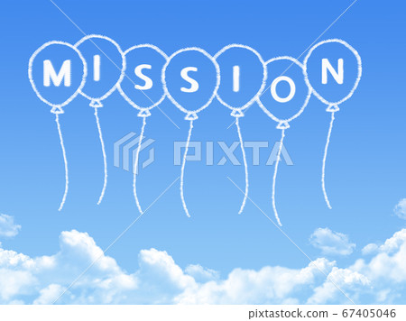 Cloud shaped as mission Message Cloud shaped as mission Message 67405046