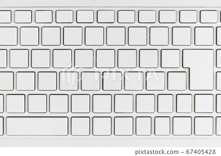 白色筆記本鍵盤在高角度拍攝 67405428