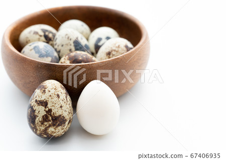 Quail egg isolated on white background Quail egg isolated on white background 67406935
