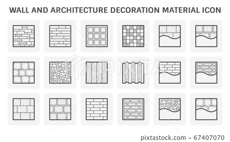 Wall and architectural decoration material vector 67407070