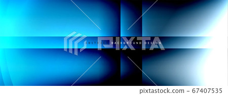 Vector abstract background - circle and cross on fluid gradient with shadows and light effects. Techno or business shiny design templates for text 67407535
