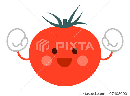 Tomato character to guts pose Tomato character to guts pose 67408000