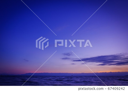 Crescent moon night view evening view 67409242