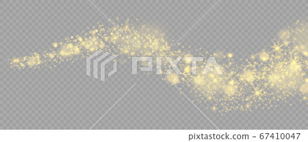 Yellow dust sparks. 67410047