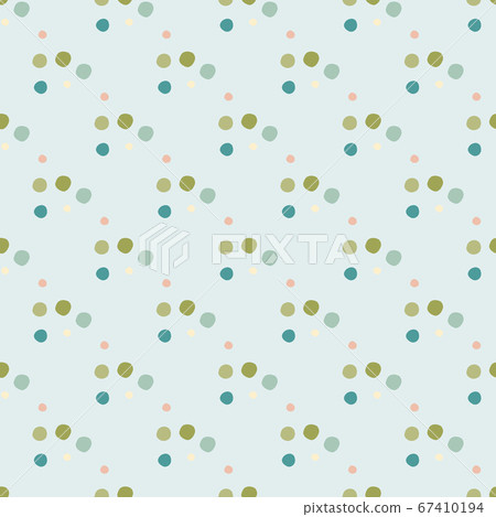 Geometric polka dot seamless pattern. Little 67410194
