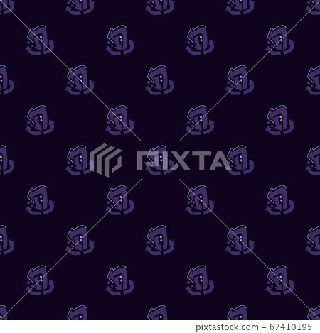 Abstract dark seamless pattern with arrows. Purple 67410195