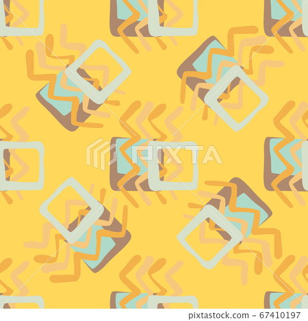 Random seamless pattern. Geometric figures in 67410197