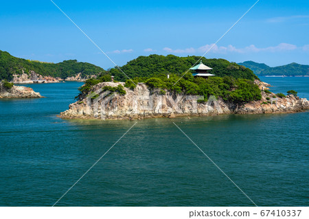 《廣島縣》本物島和淺水島富之浦風景 67410337