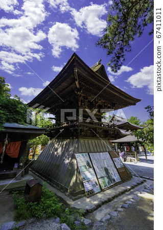 51st of the 88 Shikoku Temples: Ishiteji Temple Bell Tower, Matsuyama, Ehime Prefecture 67411011