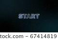 START Message material floating in virtual space 67414819