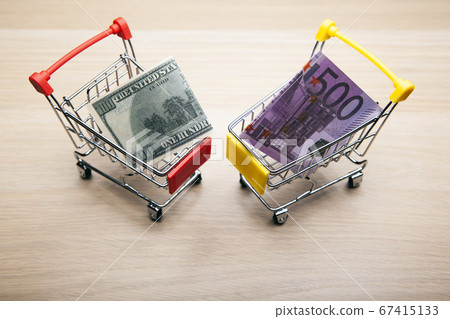 image of trolley money banknote  67415133