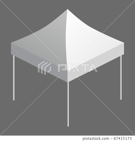 Tent trade event isometry, promotional outdoor advertising canopy mobile. Template vector isolated illustration Tent trade event isometry, promotional outdoor advertising canopy mobile. Template vector isolated illustration 67415173
