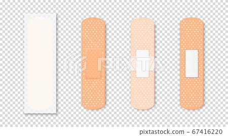 Vector 3d Realistic Medical Patch Icon Set Closeup Isolated on Transparent Background. Design Template Adhesive Bandage Elastic Medical Plasters. Front and Back Side View Vector 3d Realistic Medical Patch Icon Set Closeup Isolated on Transparent Background. Design Template Adhesive Bandage Elastic Medical Plasters. Front and Back Side View 67416220